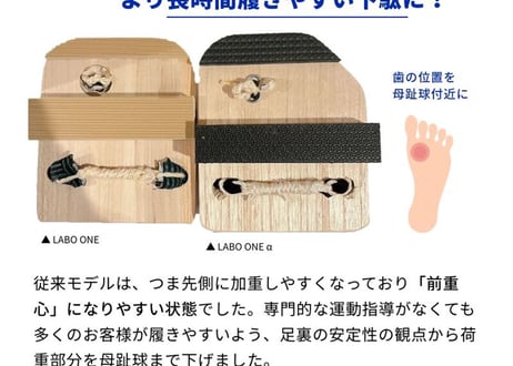 一本歯下駄LABO ONE α【ラボワン アルファ】