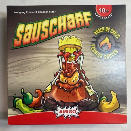 【箱裏凹み有】 激辛チリソース (Sauscharf) / Amigo Spiele 海外版(日本語訳無)
