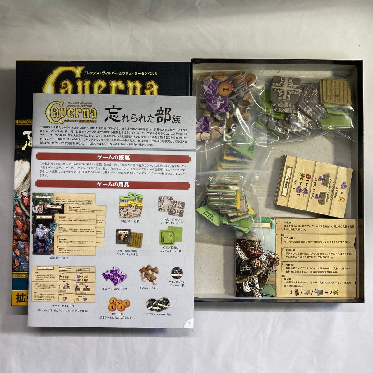 カヴェルナ日本語版　基本&amp;拡張:忘れられた部族 カヴェルナ：忘れられた部族 | ANALOG GAME INDEX