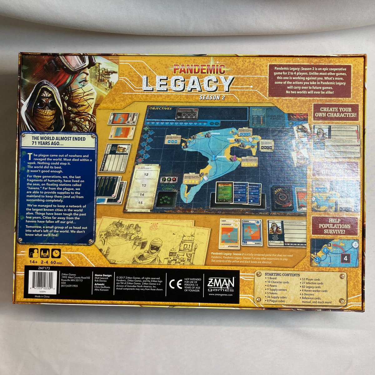 開封済未使用】 パンデミック レガシー シーズン2 黄箱 (Pandemic