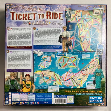 チケット・トゥ・ライド 日本/イタリアマップ (Ticket to Ride Map Collection Japan ＆ Italy) / Days of Wonder 海外版(日本語訳無)