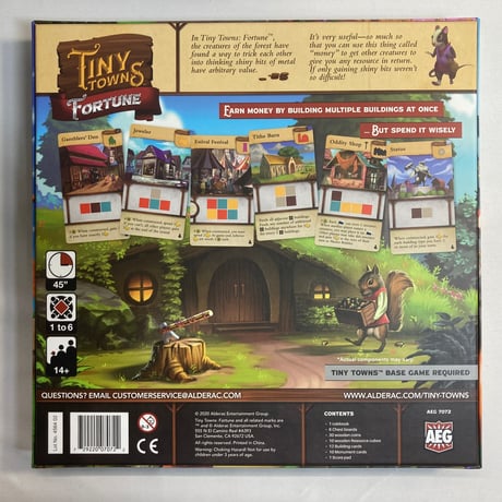 タイニータウン 拡張 富のちから (Tiny Towns Fortune) / Alderac Entertainment Group 海外版(日本語訳無)