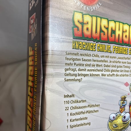 【箱裏凹み有】 激辛チリソース (Sauscharf) / Amigo Spiele 海外版(日本語訳無)