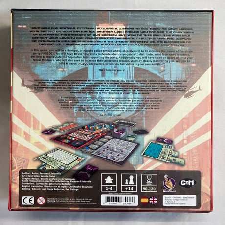 【箱角潰れ有】 イングソク 1984 (INGSOC 1984) / GDM Games 海外版(日本語訳無)