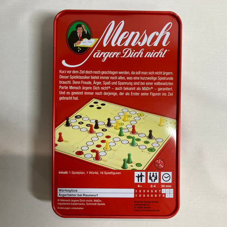 【缶凹み有】 イライラしないで (Mensch argere Dich nicht) / Schmidt Spiele 海外版(日本語訳無)