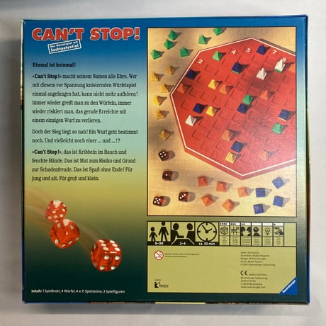 【箱イタミ有】 キャントストップ (Can’t Stop) / Ravensburger 海外版(日本語訳有)