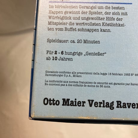 【箱イタミ有】 冷たい料理の熱き戦い (Die Heisse Schlacht am Kalten Buffet) / Ravensburger 海外版(自作？日本語訳)
