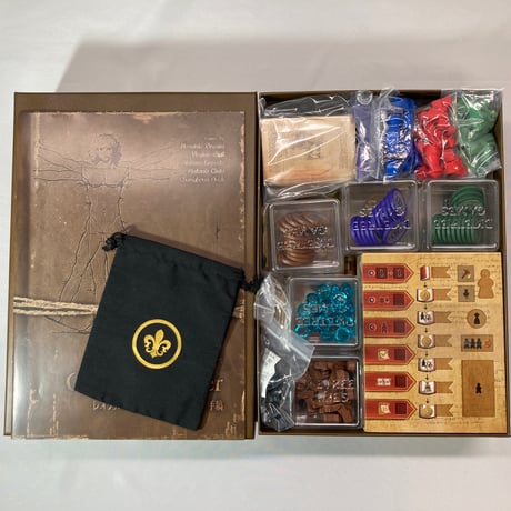 【トレイ１個欠品】 レオナルド・ダ・ヴィンチ レスター手稿 (Leonardo da Vinci’s Codex Leicester) / 数寄ゲームズ 日本語版