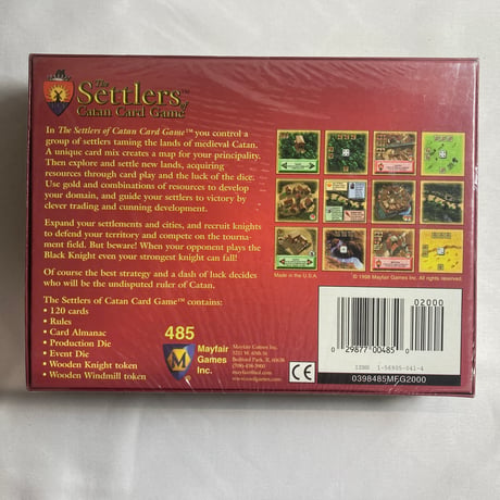 【未開封 箱凹み有】 カタンの開拓者たち 基本カードセット (The Settlers of Catan Card Game) / Mayfair Games 海外版(日本語訳無)