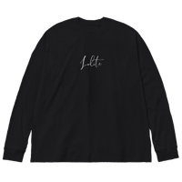 IOLITE ロゴ　オーバーサイズロングTシャツ 黒