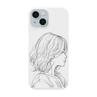 女の子横顔　iPhoneケース