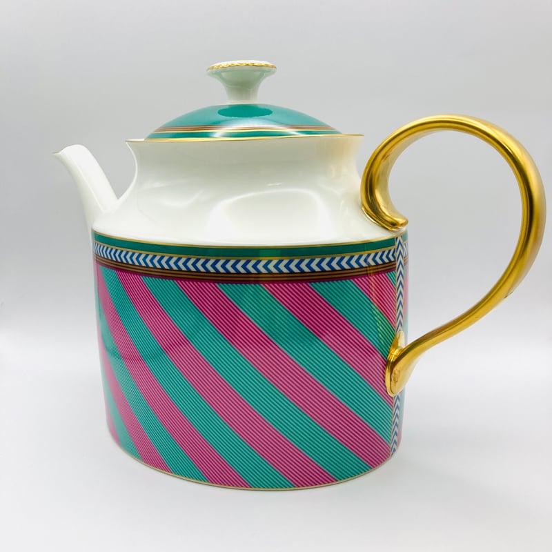 PiP Studio | Pink-Green Tea Pot Large | Beelepo