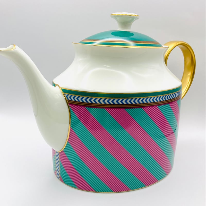 PiP Studio | Pink-Green Tea Pot Large | Beelepo