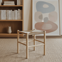 ペーパーコードスツール-長方形-SHIKAKU-Rectangle ペーパーコードキッズチェアSHIKAKU-Rectangle（長方形)/ 子供用