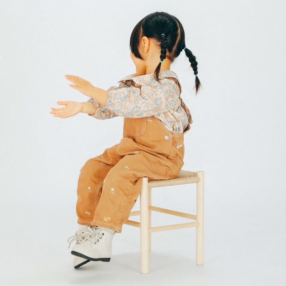 ペーパーコードキッズチェアSHIKAKU-Rectangle（長方形)/ 子供用