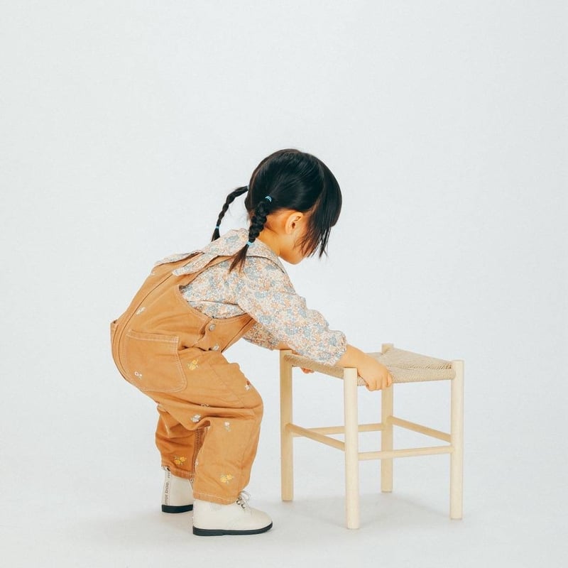 ペーパーコードキッズチェア　SHIKAKU-Rectangle/ 子供用スツール ペーパーコードキッズチェアSHIKAKU-Rectangle（長方形)/ 子供用