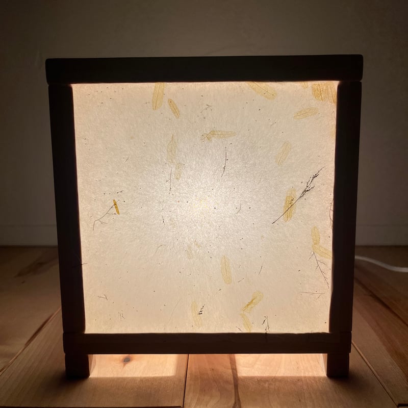 SHIKAKU 行燈(手漉き和紙仕様)/SHIKAKU ANDON(tesukiwashi)