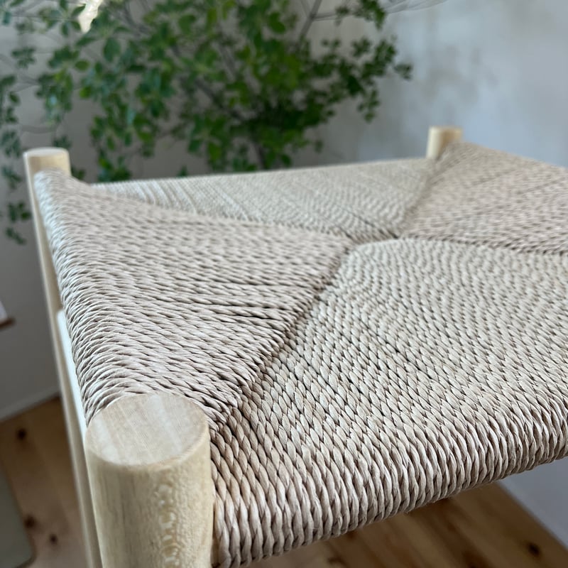 ペーパーコードスツール　SHIKAKU ペーパーコードキッズチェアSHIKAKU-mini（正方形)/ 子供用