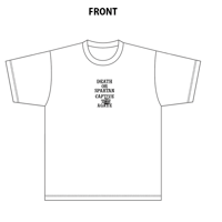 AREYMオリジナルプリントTシャツ DEATH OR SPARTAN