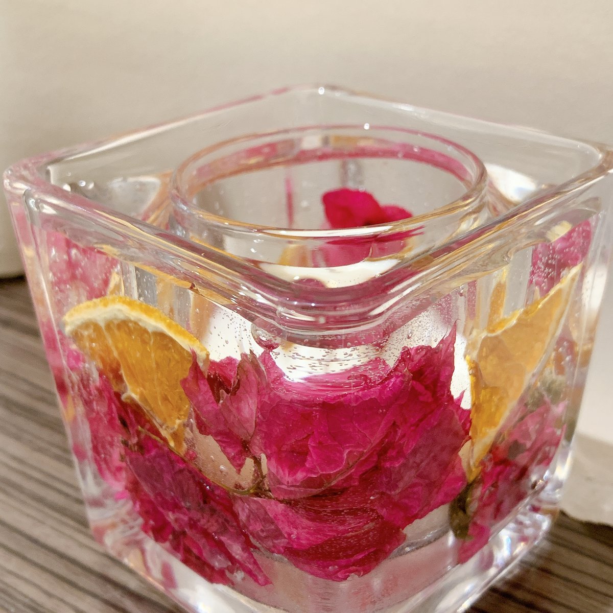 南国を感じるブーゲンビリアのランタンキャンドル | tetebyokinawa