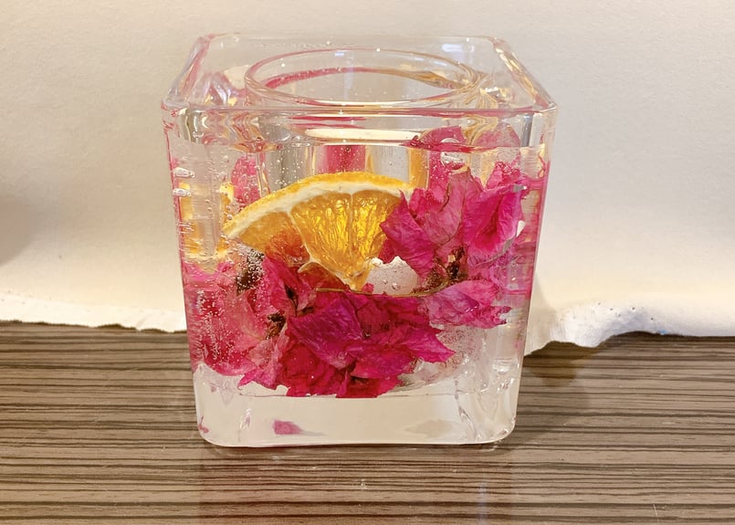 南国を感じるブーゲンビリアのランタンキャンドル | tetebyokinawa