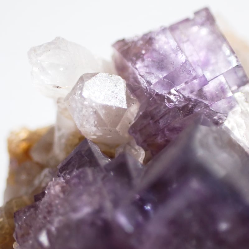 【10g】中国 ヤオガンシャン産 クリアブルーフローライト 黒水晶共生 鉱物標本 中国 ヤオガンシャン産 フローライト・水晶|ハッピーギフト