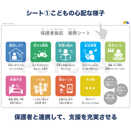 【PDFファイル】教育相談　指さしシート（保護者との面談）