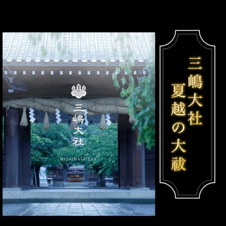 【 夏越の大祓 】三社参り