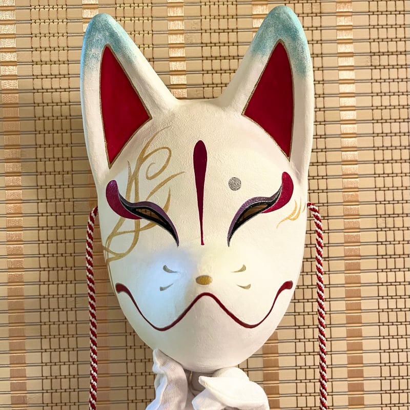 狐面（風白狐） | キツネのミヤコ堂