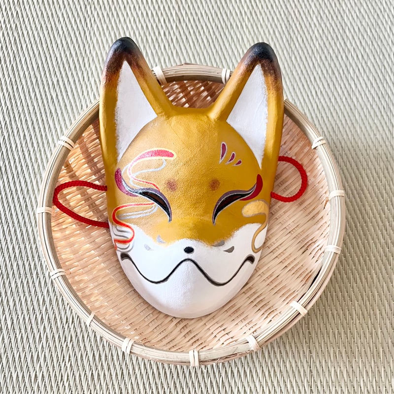 狐面（狐色） | キツネのミヤコ堂