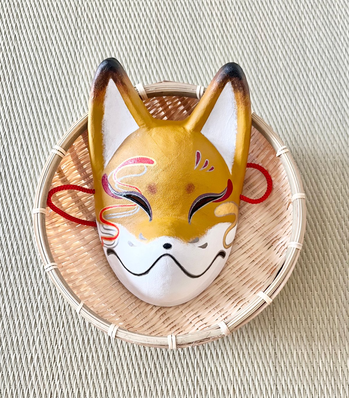 狐面（狐色） | キツネのミヤコ堂