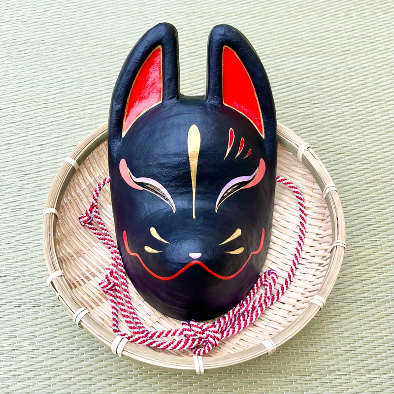 ❤️九谷結窯 九谷焼 ガッチャン 狐面 キツネ面 きつね面 ♡ ❤️九谷