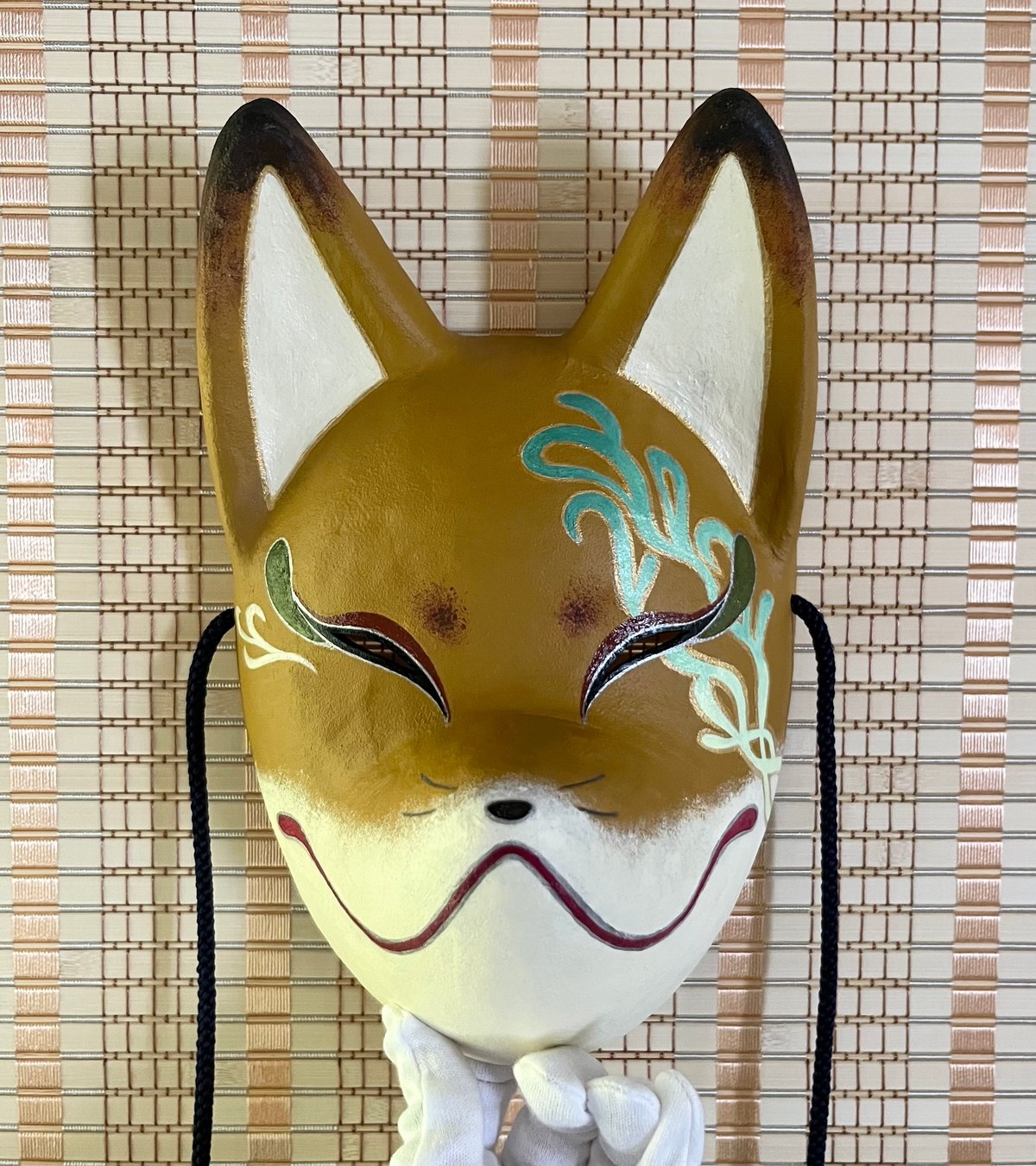 ❤️九谷結窯 九谷焼 ガッチャン 狐面 キツネ面 きつね面 ♡ 狐面（狐色） | キツネのミヤコ堂