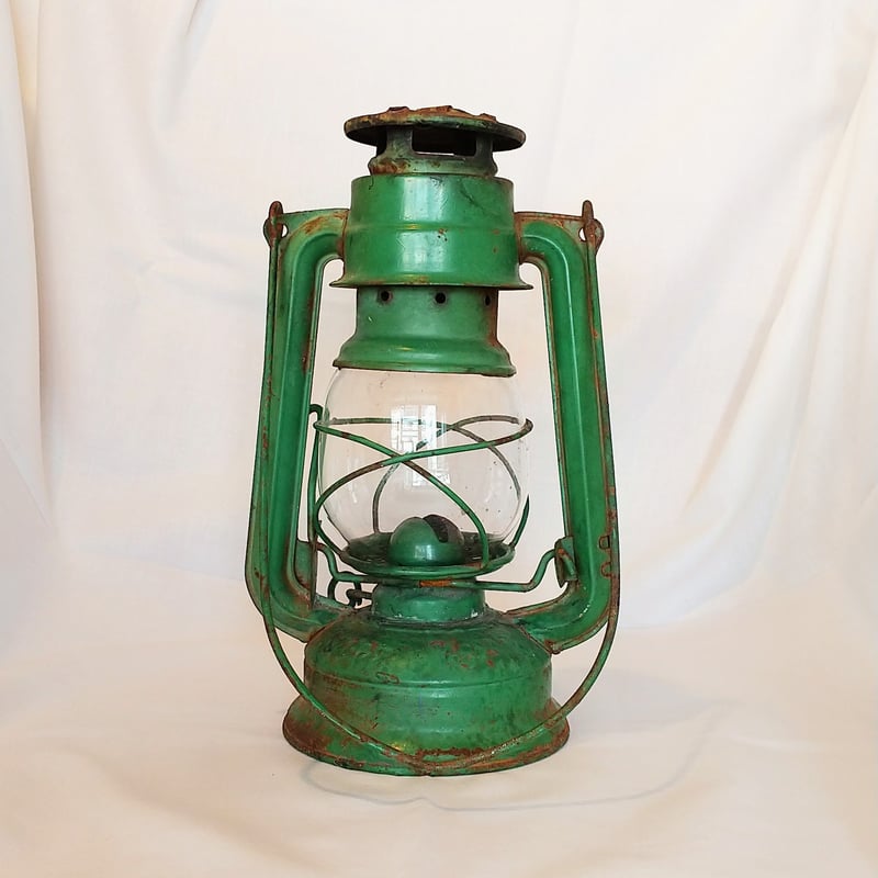 オイルランプ／グリーン(ハンガリー) アンティーク | ZAKKA Polku