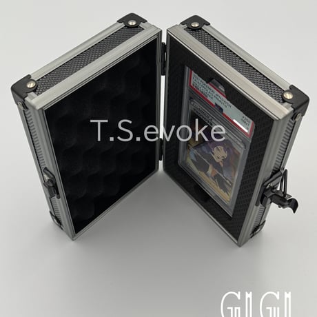 「G1G1」PSA鑑定カードケース(1枚入り) シルバー/ブラック