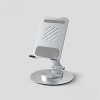 多機能スタンド(スマートフォン、タブレット 360回転ベースのスタンドデスク,ホーム オフィス キッチン用 タブレット ホルダー)シルバー