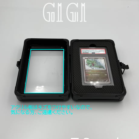 「G1G1」PSA/CGC鑑定カード 透明ケース(1枚入り) ブラック