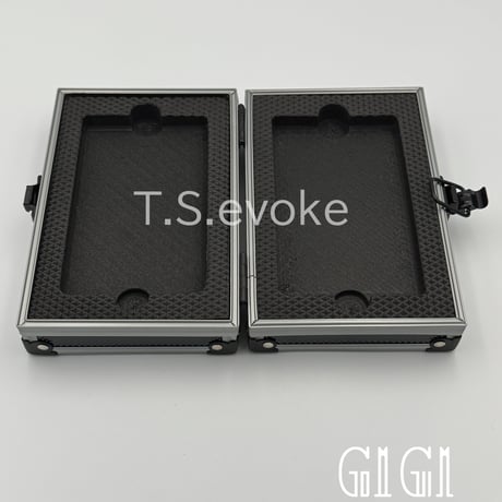 「G1G1」PSA/CGC鑑定カードケース(2枚入り) シルバー/ブラック