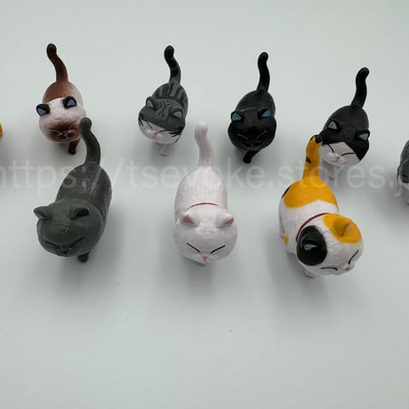 子猫 9点セット-Aタイプ（工芸品 インテリア飾り 誕生日 結婚祝い プレゼント）