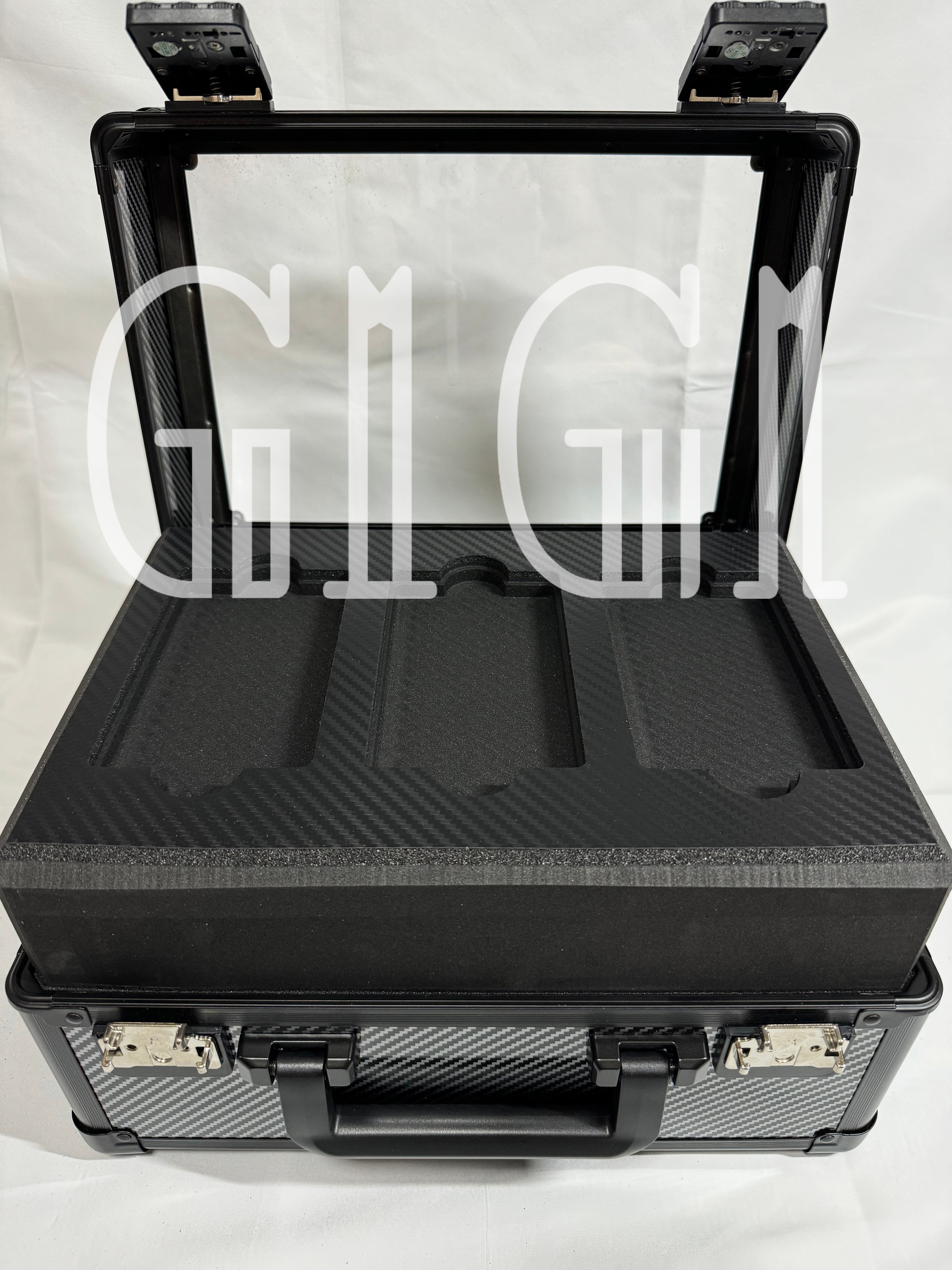 PSA BGS対応　ブラック セキュリティケース 鍵付き 収納ボックス G1G1コレクター向け」高級BGS/PSA鑑定カード収納ケース 鍵付き大容量