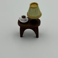 ライト、コーヒー付き机（工芸品　インテリア飾り 誕生日 結婚祝い プレゼント）