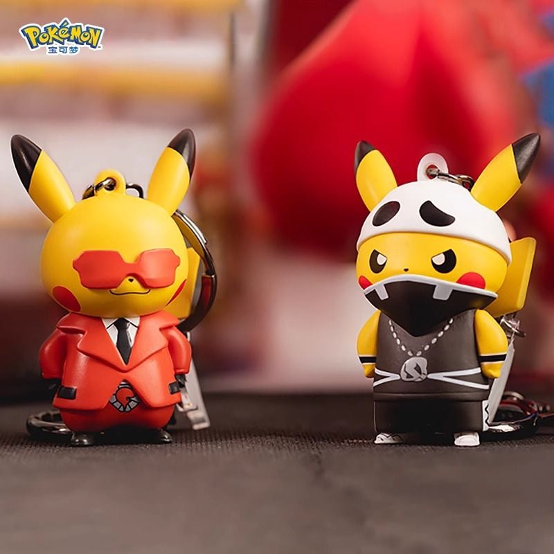 ポケモン団員ごっこピカチュウ キーホルダー 全7種（中国正規版