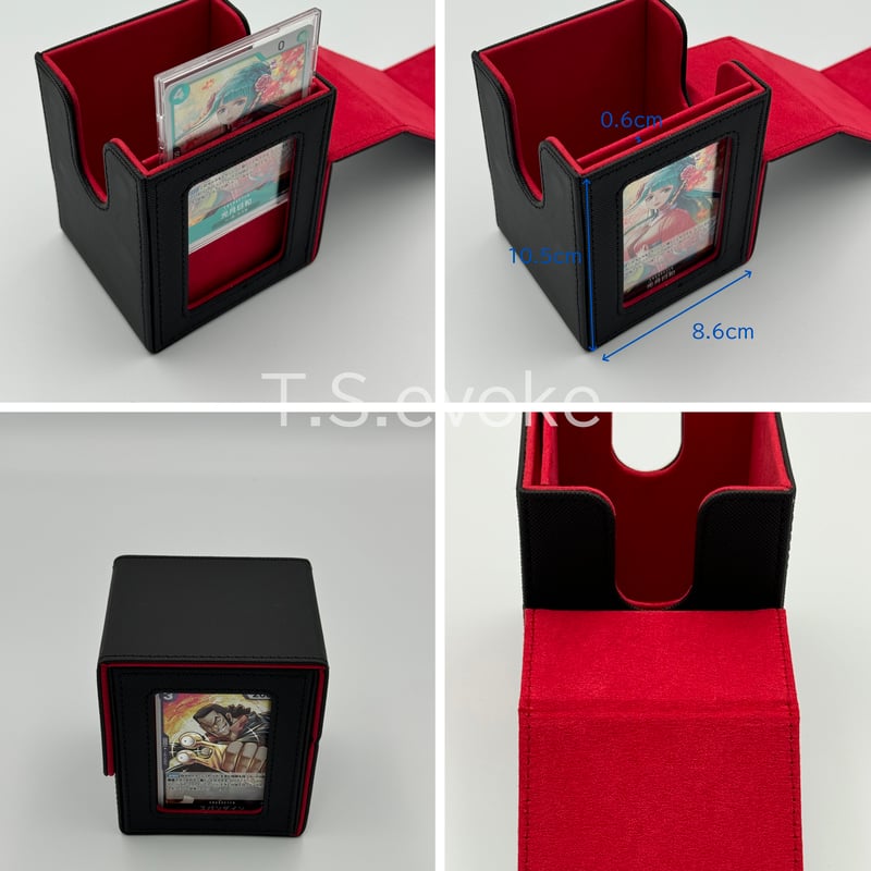 G1G1」トレカデッキケース（ストレージボックス、デッキホルダー）赤