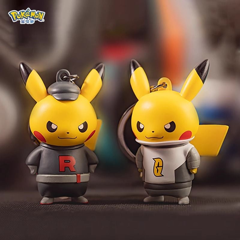 ポケモン団員ごっこピカチュウ キーホルダー 全7種（中国正規版