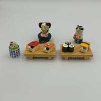 すし-猫セット（工芸品　インテリア飾り 誕生日 結婚祝い プレゼント）