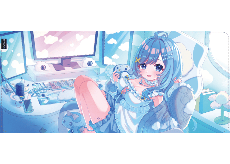 とかげまん × umipad】ゲーミングマウスパッド ※受注生産 | umi_shop