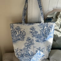 Chez Sakura オリジナル　トートバッグ  トワルドジュイ （ピンク又はブルー）
