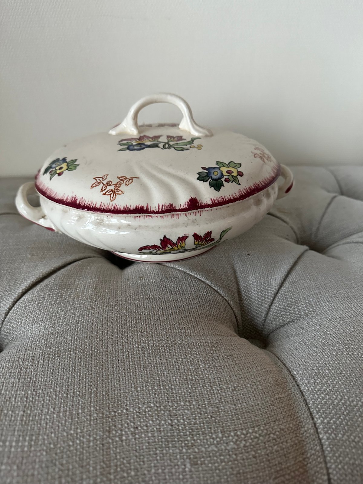 フランス アンティーク スーピエール LONGWY MARSEILLE フランス蚤の市買付け品 ロンウィー LONGWY Marseille シリーズ