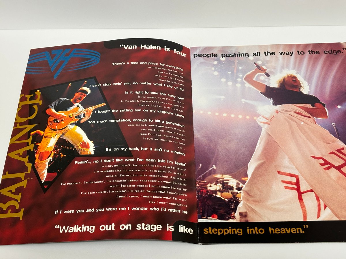 ヴァンヘイレン　ライブパンフレット Van Halen（ヴァン・ヘイレン） ライブパンフレット | 書楽堂書店