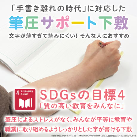 A4 軟質下敷き 透明カラーのしっかりシタ字キ A4判 TCS-A4 共栄プラスチック